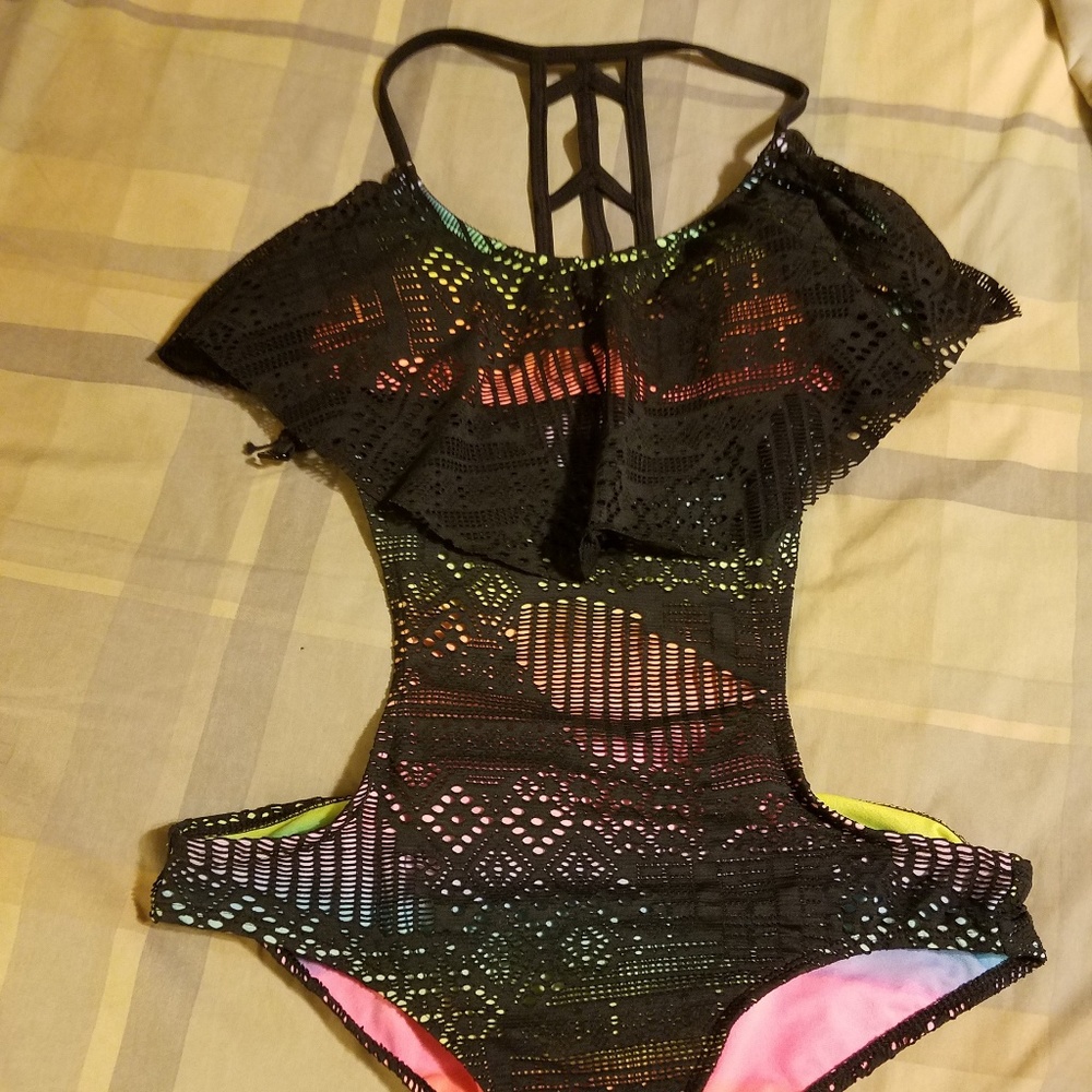New OP Rainbow and Lace Swimsuit